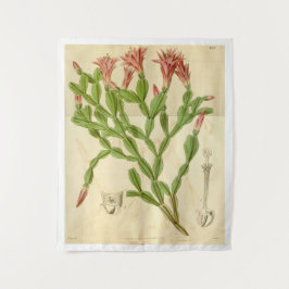 ヴィンテージクリスマスサボテンタペストリー タペストリー