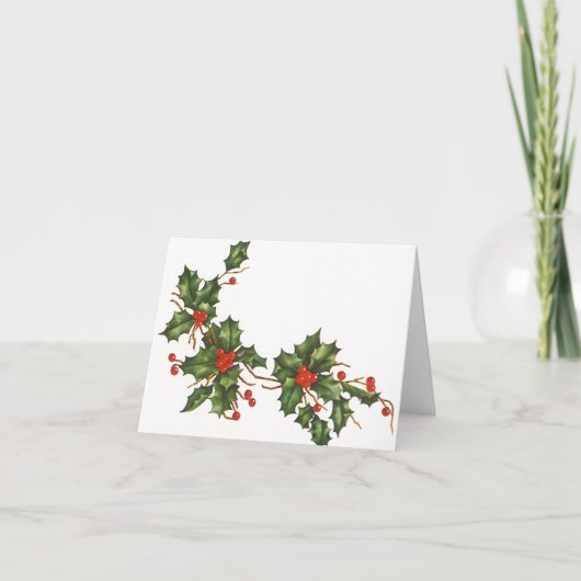 ヴィンテージクリスマスサンクス サンキューカード (正面)