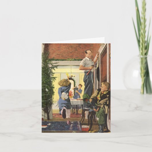 ヴィンテージクリスマスサンクス サンキューカード (正面)