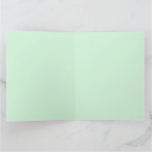 ヴィンテージクリスマスサンタのそりの冬のシーン カード (内部)