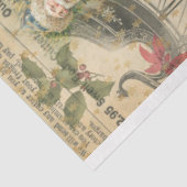 ヴィンテージクリスマスサンタオールド新聞の子供 薄葉紙 (詳細)