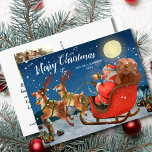 ヴィンテージクリスマスサンタカスタムレー家族の写真 ポストカード<br><div class="desc">祝前にヴィンテージサンタイラストレーション、裏にの個人的なノートと写真がカスタム入ったクリスマスハガキこれらのオプションを簡単に削除できる。このハガキは友人にも家族にもスマイルを持って来る事が確実だ。</div>