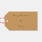 ヴィンテージクリスマスサンタギフトラベル ギフトタグ (裏面横)