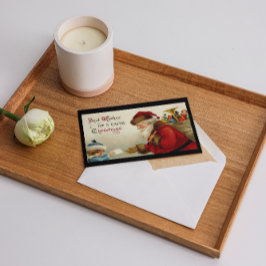 ヴィンテージクリスマスサンタギフト男の赤ちゃん与えレター シーズンカード