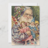 ヴィンテージクリスマスサンタクリーパー シーズンカード (正面)