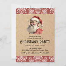 ヴィンテージクリスマスサンタクロスホリデーパーティー