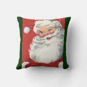 ヴィンテージクリスマスサンタクロースすてきとウィンキング クッション (裏面)