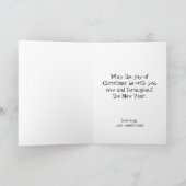 ヴィンテージクリスマスサンタクロースすてきとウィンキング シーズンカード (内部)