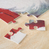 ヴィンテージクリスマスサンタクロースすてきとウィンキング ジグソーパズル (側面)