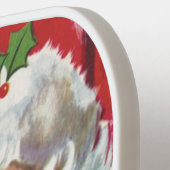 ヴィンテージクリスマスサンタクロースすてきとウィンキング ピックルボールラケット (左詳細)