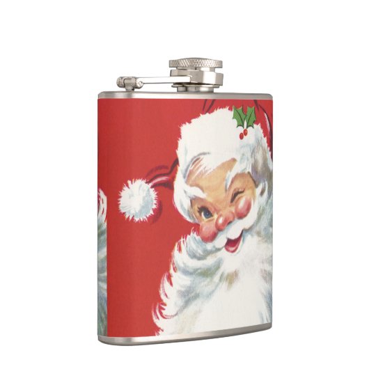 ヴィンテージクリスマスサンタクロースすてきとウィンキング フラスク (右)