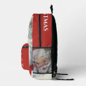 ヴィンテージクリスマスサンタクロースすてきとウィンキング プリントバックパック (右)