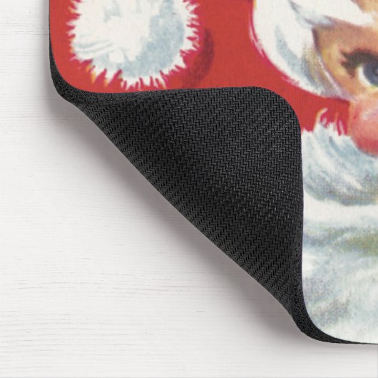 ヴィンテージクリスマスサンタクロースすてきとウィンキング マウスパッド (コーナー)