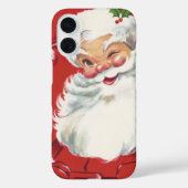 ヴィンテージクリスマスサンタクロースすてきとウィンキング Case-Mate iPhoneケース (裏面)