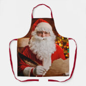 ヴィンテージクリスマスサンタクロースすてきセントニック エプロン (正面)