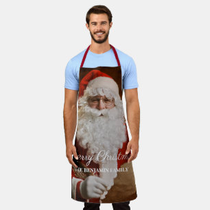 ヴィンテージクリスマスサンタクロースすてきパーソナライズ エプロン