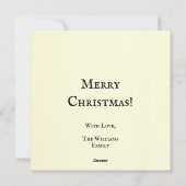 ヴィンテージクリスマスサンタクロースと子ども シーズンカード (裏面)