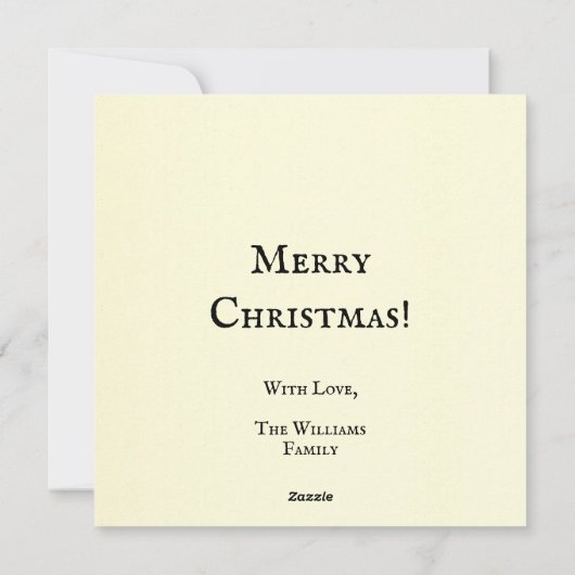 ヴィンテージクリスマスサンタクロースと子ども シーズンカード (裏面)