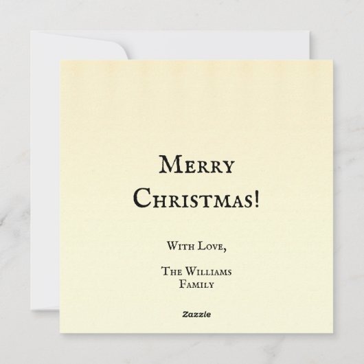 ヴィンテージクリスマスサンタクロースと子ども シーズンカード (裏面)