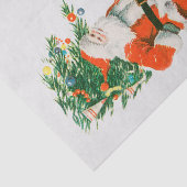 ヴィンテージクリスマスサンタクロースと小さな女の子 薄葉紙 (詳細)