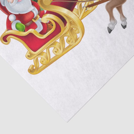 ヴィンテージクリスマスサンタクロースオンスリハイトインディア 薄葉紙 (詳細)