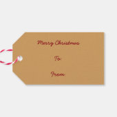ヴィンテージクリスマスサンタクロースギフトラベル ギフトタグ (裏面横)