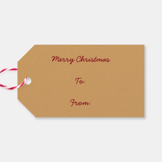 ヴィンテージクリスマスサンタクロースギフトラベル ギフトタグ (裏面横)