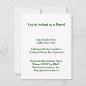 ヴィンテージクリスマスサンタクロースダウンチムニー 招待状 (裏面)