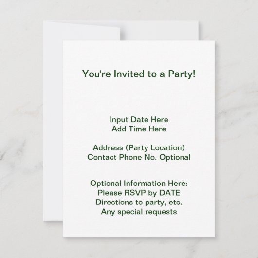 ヴィンテージクリスマスサンタクロースダウンチムニー 招待状 (裏面)