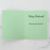 ヴィンテージクリスマスサンタクロースライ カード (内部)