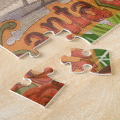 ヴィンテージクリスマスサンタクロースライ ジグソーパズル (側面)