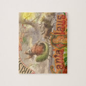 ヴィンテージクリスマスサンタクロースライ ジグソーパズル (縦)