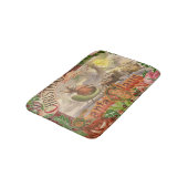 ヴィンテージクリスマスサンタクロースライ バスマット (アングル)