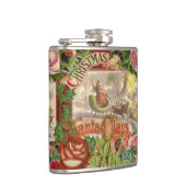 ヴィンテージクリスマスサンタクロースライ フラスク (右)