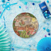 ヴィンテージクリスマスサンタクロースライ ペーパープレート (パーティー)