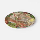 ヴィンテージクリスマスサンタクロースライ ペーパープレート (アングル)