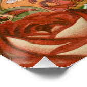 ヴィンテージクリスマスサンタクロースライ ポスター (コーナー)