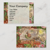 ヴィンテージクリスマスサンタクロースライ 名刺 (正面/裏面)