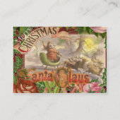 ヴィンテージクリスマスサンタクロースライ 名刺 (裏面)