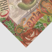 ヴィンテージクリスマスサンタクロースライ 薄葉紙 (詳細)