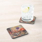 ヴィンテージクリスマスサンタクロース小人ワークショップ コースター (右側)