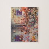 ヴィンテージクリスマスサンタクロース小人ワークショップ ジグソーパズル (縦)