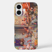 ヴィンテージクリスマスサンタクロース小人ワークショップ Case-Mate iPhoneケース (裏面)
