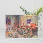 ヴィンテージクリスマスサンタクロース工房招待状 招待状 (スタンド正面)