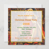 ヴィンテージクリスマスサンタクロース幸せな休日の贈り物。 招待状 (裏面)