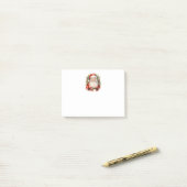 ヴィンテージクリスマスサンタクロース微笑 ポストイット (デスク上)