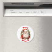 ヴィンテージクリスマスサンタクロース微笑 マグネット (インサイチュ (食洗機))