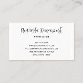 ヴィンテージクリスマスサンタクロース微笑 名刺 (裏面)