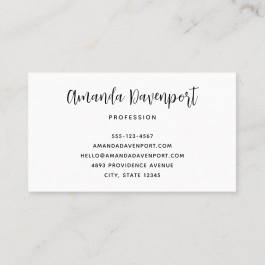 ヴィンテージクリスマスサンタクロース微笑 名刺 (裏面)