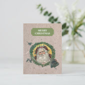 ヴィンテージクリスマスサンタクロース素朴トルコ シーズンポストカード (スタンド正面)